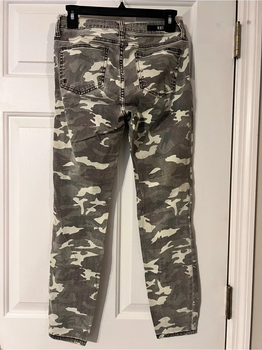 Kut from the Kloth Green and Cream Camo Skinny Jeans - Picture 2 of 4